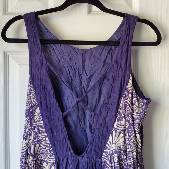 O'Neill Leah Gauze Woven Skater Dress Open Back - Picture 6 of 9